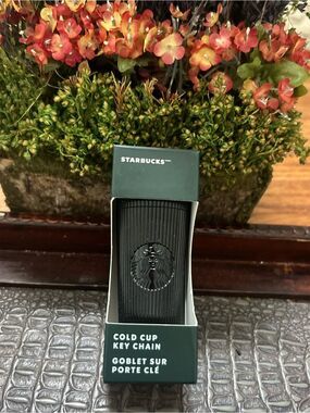 Starbucks Black Cold Cup Keychain Mini Tumbler Accessory Charm